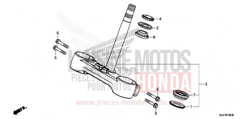TIGE DE DIRECTION CRF1000AH de 2017
